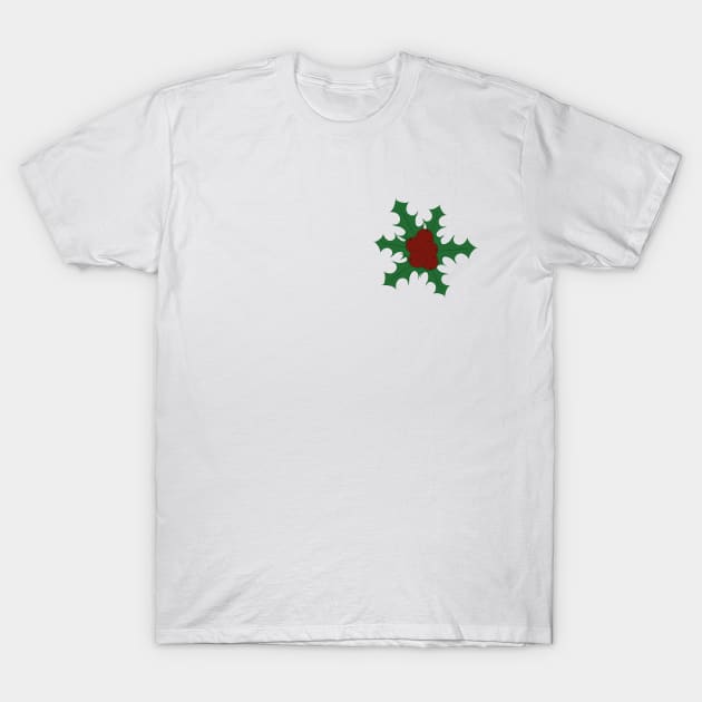 Holly Berry T-Shirt by PandLCreations